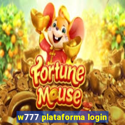 w777 plataforma login